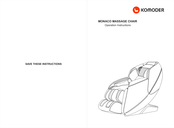 komoder MONACO Operation Instructions Manual