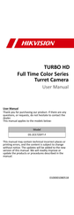 HIKVISION TURBO HD Full Time Color Series User Manual