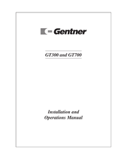Gentner GT300 Installation And Operation Manual