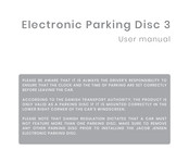 Jacob Jensen Electronic Parking Disc 3 User Manual