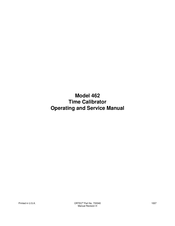 ORTEC 462 Operating And Service Manual