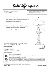 Dale Tiffany TA70711 Assembly Instructions