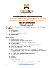 Dawson MULCH MATE DS1000 Installation Instructions Manual