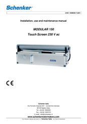 Schenker MODULAR 150 Installation, Use & Maintenance Manual