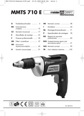 MEISTER CRAFT PROFESSIONAL MMTS 710 E Manual
