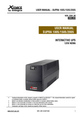 Integra Xmart SUPRA 1505 User Manual