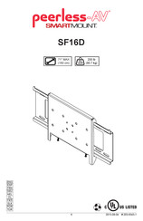 peerless-AV SMARTMOUNT SF16D Manual