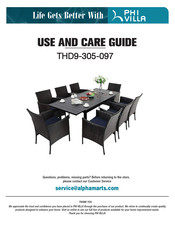 PHI VILLA THD9-305-097 Use And Care Manual