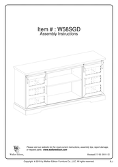 Walker Edison W58SGD Assembly Instructions Manual
