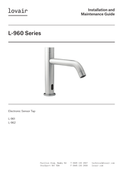 lovair L-961 Installation And Maintenance Manual