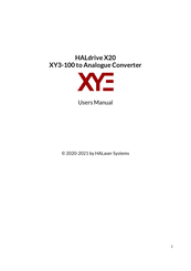 HALaser Systems HALdrive X20 User Manual