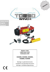 TORSO WINCH HC0600E Installation And Operating Instructions Manual