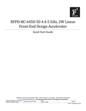 Richardson RFPD RadioCarbon RFPD-RC-4450-50 Quick Start Manual