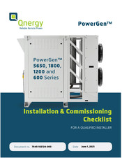 Qnergy PowerGen 5650 Series Installation & Commissioning