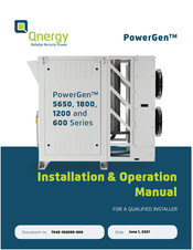 Qnergy PowerGen 5650 Series Installation & Operation Manual