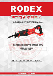 RODEX RPX2530 Original Instruction Manual