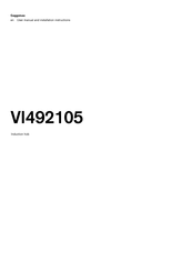 Gaggenau VI492105 User Manual And Installation Instructions