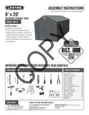 Lifetime 60374 Assembly Instructions Manual