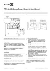 Ziton ZP2-A-LB Installation Sheet