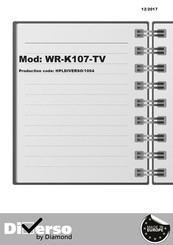 Diamond Diverso WR-K107-TV Manual