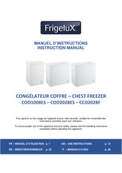Frigelux CCO202BF Instruction Manual