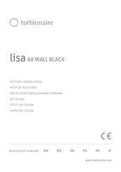 turbionaire LISA 60 WALL BLACK Instruction Manual