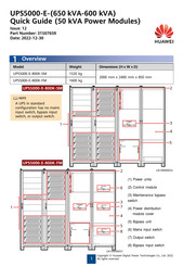Huawei UPS5000-E-600 kVA Quick Manual