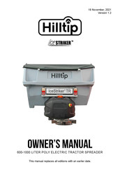 Hilltip Ice STRIKER 800 TR Owner's Manual