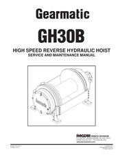 Paccar Winch Gearmatic GH30B Service And Maintenance Manual