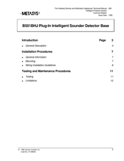 Johnson Controls METASYS B501BHJ Instructions Manual