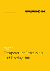 turck TS720-2UPN8-H1141 Instructions For Use Manual