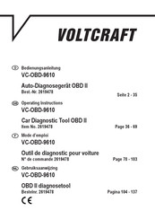 VOLTCRAFT VC-OBD-9610 Operating Instructions Manual
