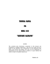 Guildline 6560 Technical Manual