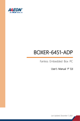 Asus Aaeon BOXER-6451-ADP User Manual