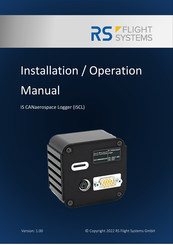 RS Flight Systems iS CANaerospace Logger Installation & Operation Manual
