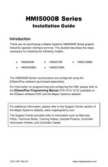 Maple Systems HMI5100BN Installation Manual