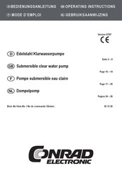Conrad Electronic 55 12 20 Operating Instructions Manual