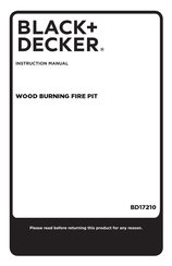 Black & Decker BD17210 Instruction Manual