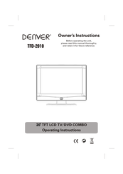 Denver TFD-2010 Owner's Instructions Manual