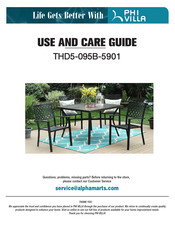 PHI VILLA THD5-095B-5901 Use And Care Manual
