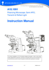OPTO-EDU A15.1091 Instruction Manual