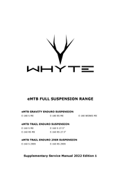 Whyte E-160 RS MX Supplementary Service Manual