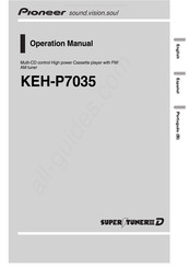 Pioneer KEH-P7035 Operation Manual