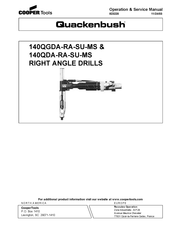 Cooper Tools Quackenbush 140QDA-RA-SU-MS Operation & Service Manual