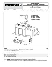 Enerpac VE Series Repair Parts List Manual