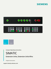 Siemens SIMATIC KP Series Original Instructions Manual