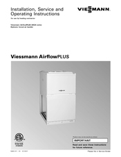 Viessmann AirflowPLUS Installation And Operating Instructions Manual