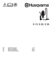 Husqvarna S 13 Operator's Manual