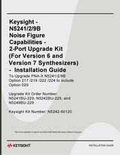 Keysight N5249BU-229 Installation Manual