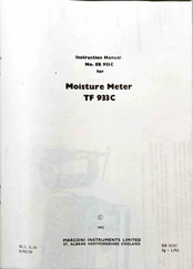 Marconi TF 933C Instruction Manual